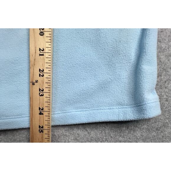 Under Armour Women's  XL Fleece 1/4 Zip Pullover Sweater Light Blue UA Logo - Picture 9 of 13